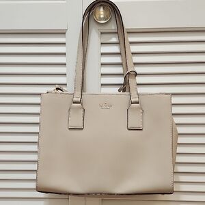 Kate Spade Cream/Very light blush pink Structured Shoulder Bag